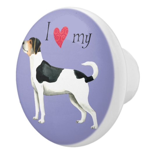 Ik hou van mijn Deense Farmdog Ceramic Knob Keramische Knop (Rechts)