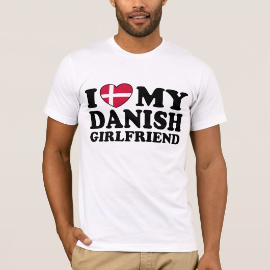 Ik hou van mijn Deense Vriendin T-shirt (Voorkant)