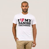 Ik hou van mijn Deense Vriendin T-shirt (Voorkant volledig)