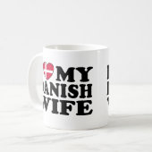 Ik hou van mijn Deense vrouw Koffiemok (Voorkant links)