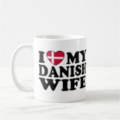 Ik hou van mijn Deense vrouw Koffiemok (Links)