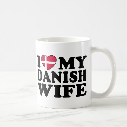 Ik hou van mijn Deense vrouw Koffiemok (Rechts)