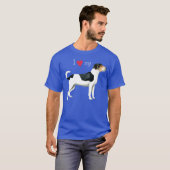 Ik hou van mijn Deense, Zweedse Farmdog T-Shirt (Voorkant volledig)