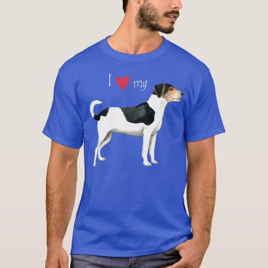 Ik hou van mijn Deense, Zweedse Farmdog T-Shirt (Voorkant)