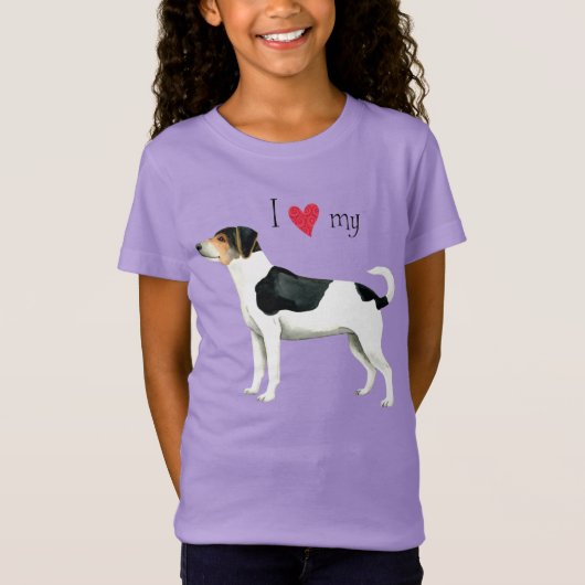 Ik hou van mijn Deense, Zweedse Farmdog T-Shirt (Voorkant)