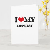 Ik hou van mijn Dentist Kaart (Gele Bloem)