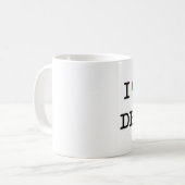Ik hou van mijn DENTIST Koffiemok (Voorkant links)