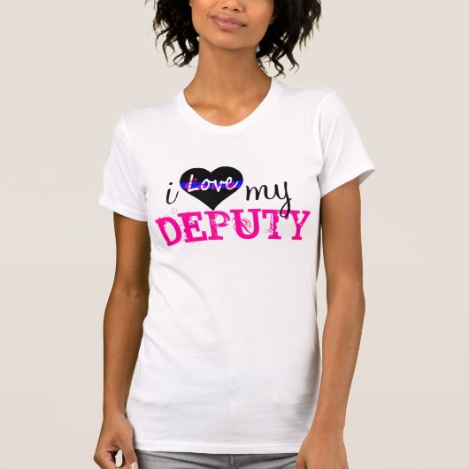 Ik hou van mijn DEPUTY T-shirt (Voorkant)