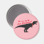 Ik hou van mijn dichter Dinosaur Magneet (Voorkant / Achterkant)