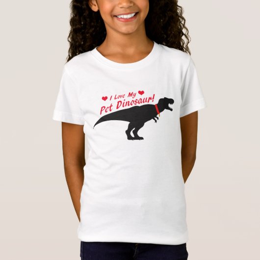 Ik hou van mijn dichter Dinosaur T-shirt (Voorkant)