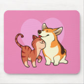 Ik hou van mijn dichter | Kat en Hondenliefhebber Muismat (Voorkant)