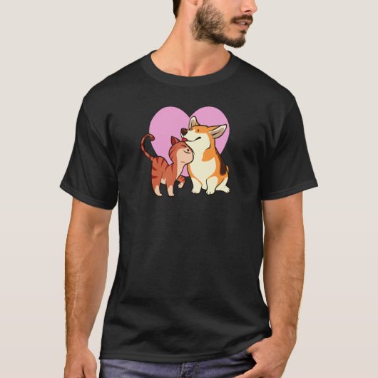 Ik hou van mijn dichter | Kat en Hondenliefhebber T-shirt (Voorkant)