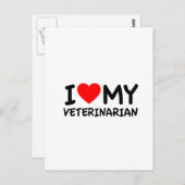 Ik hou van mijn dierenarts briefkaart (Voorkant / Achterkant)