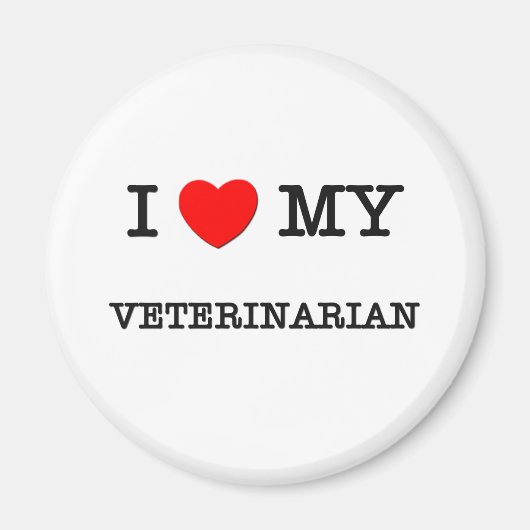 Ik hou van mijn dierenarts magneet (Voorkant)