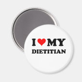 Ik hou van mijn diëtist magneet (Voorkant / Achterkant)