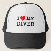 Ik hou van mijn DIVER Trucker Pet (Voorkant)