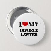 Ik hou van mijn divorce Lawyer Ronde Button 7,6 Cm (Voorkant /achterkant)
