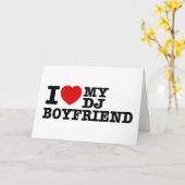 Ik hou van mijn dj vriendje kaart (Gele Bloem)
