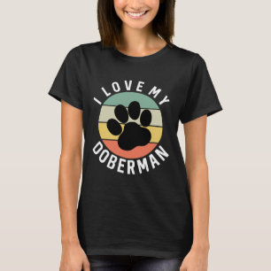 Ik hou van mijn doberman 1124 t-shirt