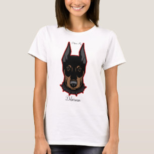 Ik hou van mijn Doberman Baseball T-shirt