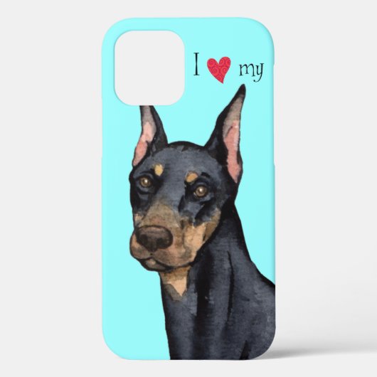 Ik hou van mijn Doberman Case-Mate iPhone Case (Achterkant)