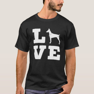 Ik hou van mijn Doberman Cute Animal Dog T-shirt