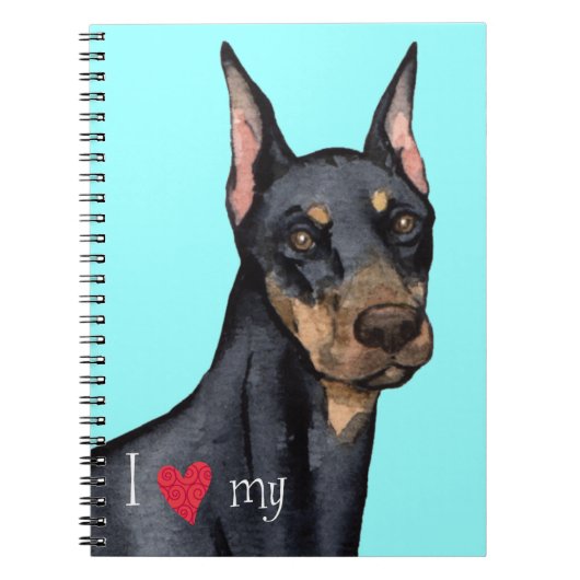 Ik hou van mijn Doberman Notitieboek (Voorkant)