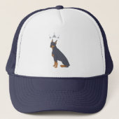 Ik hou van mijn Doberman Pinscher! Trucker Hat Pet (Voorkant)