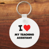 Ik hou van mijn docent assistent sleutelhanger (Voorkant)