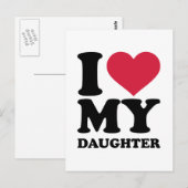 Ik hou van mijn dochter briefkaart (Voorkant / Achterkant)