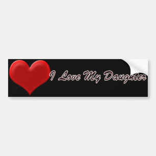 Ik hou van mijn dochter bumpersticker