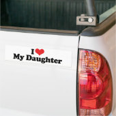 Ik hou van mijn dochter bumpersticker (Op Truck)