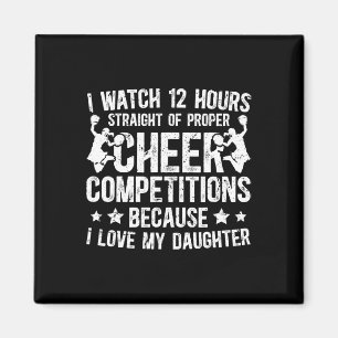 Ik hou van mijn dochter Cheer vader van een cheerl Magneet