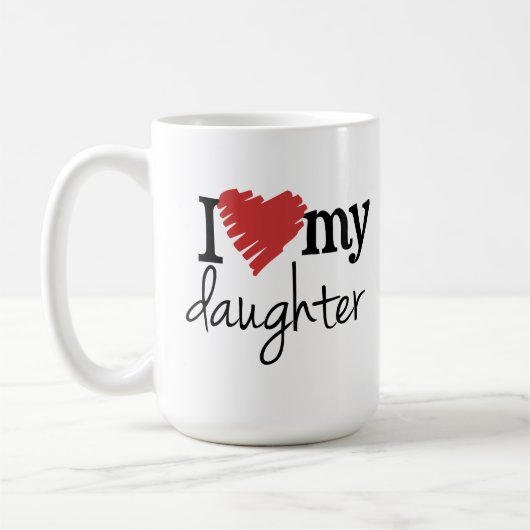 Ik hou van mijn dochter Coffee Mok (Links)