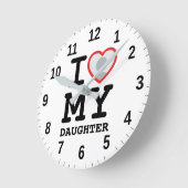 Ik hou van mijn dochter | Funny Vaderdag Ronde Klok (Hoek)