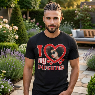 Ik hou van mijn dochter gepersonaliseerd t-shirt