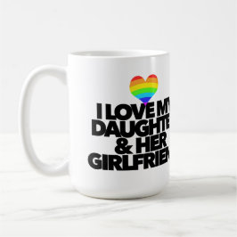 Ik hou van mijn dochter & haar vriendin LGBTQ trot Koffiemok