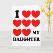 Ik hou van mijn dochter kaart (Gele Bloem)