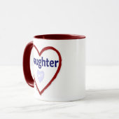 Ik hou van mijn dochter mok (Voorkant links)