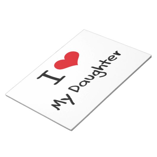 Ik hou van mijn dochter notitieblok (Schuin)