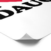 Ik hou van mijn dochter poster (Hoek)