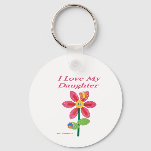 ik hou van mijn dochter spd sleutelhanger (Voorkant)