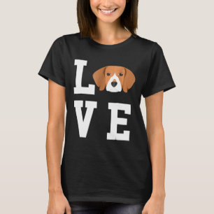 Ik hou van mijn Dog-Beagle Hondenliefhebber T-shirt