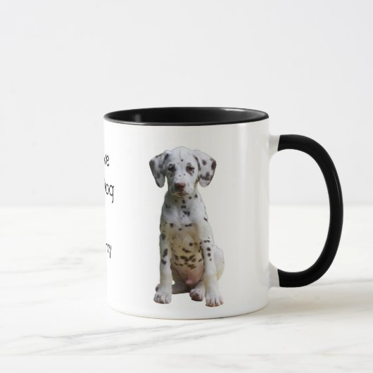 Ik hou van mijn Dog Dalmatian Coffee Mok (Rechts)