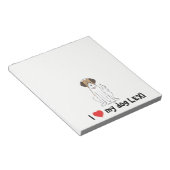 Ik hou van mijn Dog Notepad Notitieblok (Schuin)