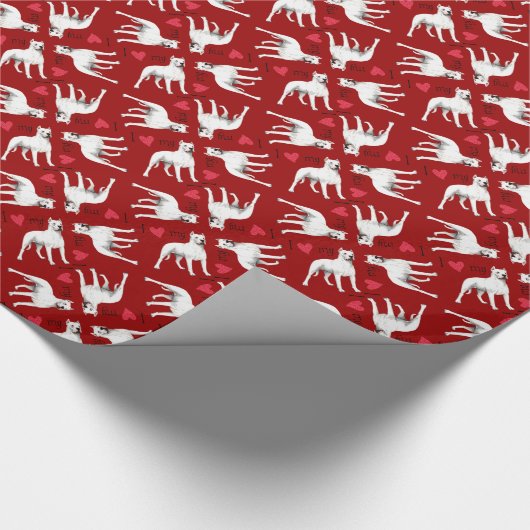 Ik hou van mijn Dogo Argentino Cadeaupapier (Hoek)