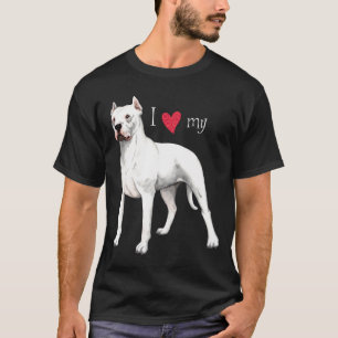 Ik hou van mijn Dogo Argentino T-shirt