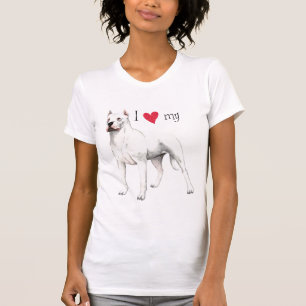 Ik hou van mijn Dogo Argentino T-shirt