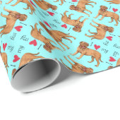 Ik hou van mijn Dogue de Bordeaux Cadeaupapier (Rol Hoek)