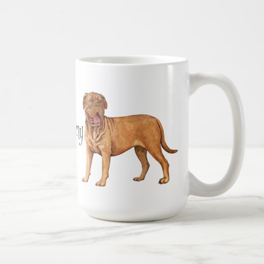 Ik hou van mijn Dogue de Bordeaux Koffiemok (Rechts)